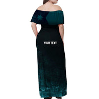 Personalized Ice Out Of Minnesota Off Shoulder Maxi Dress State Flag Justice Protest Resistance