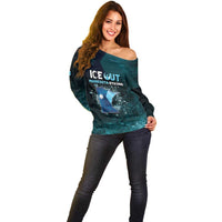Personalized Ice Out Of Minnesota Off Shoulder Sweater State Flag Justice Protest Resistance