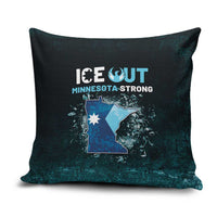 Ice Out Of Minnesota Pillow Cover State Flag Justice Protest Resistance