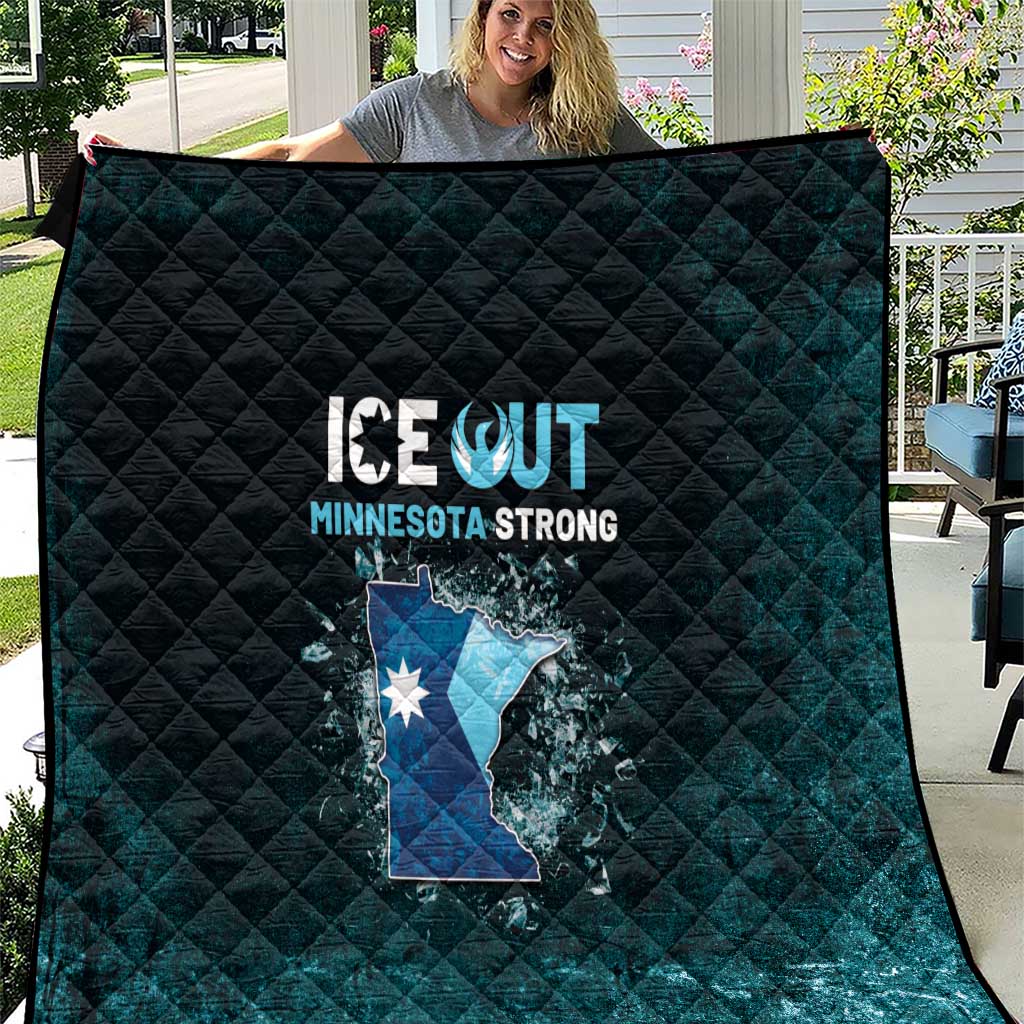 Ice Out Of Minnesota Quilt State Flag Justice Protest Resistance