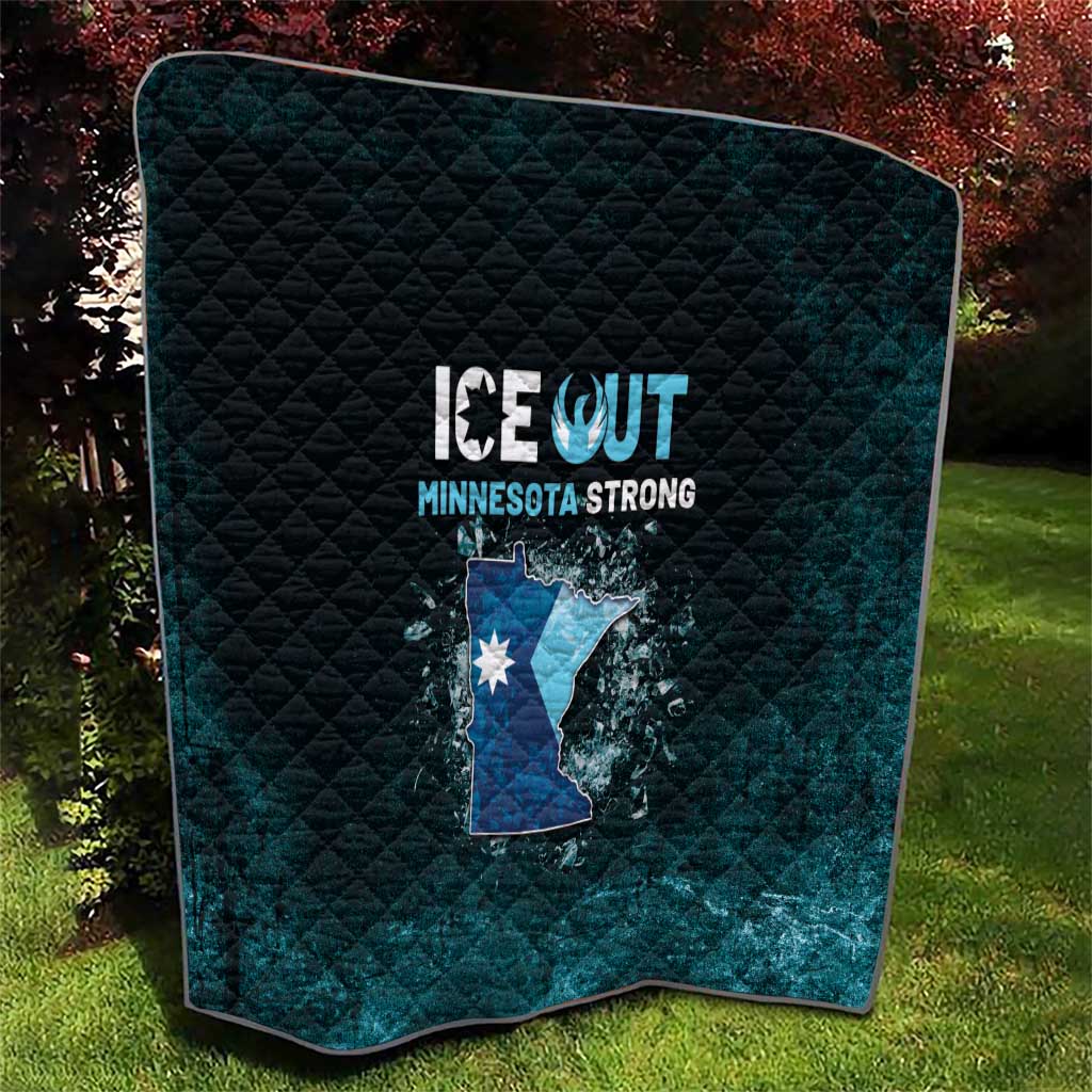 Ice Out Of Minnesota Quilt State Flag Justice Protest Resistance