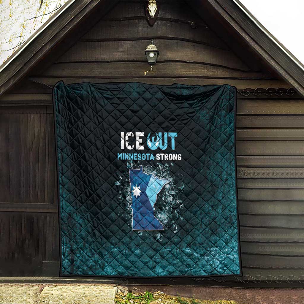 Ice Out Of Minnesota Quilt State Flag Justice Protest Resistance