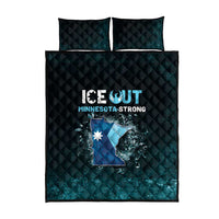 Ice Out Of Minnesota Quilt Bed Set State Flag Justice Protest Resistance