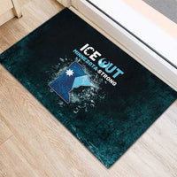 Ice Out Of Minnesota Rubber Doormat State Flag Justice Protest Resistance