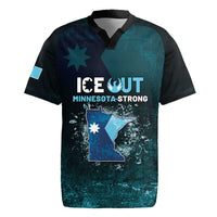 Personalized Ice Out Of Minnesota Rugby Jersey State Flag Justice Protest Resistance