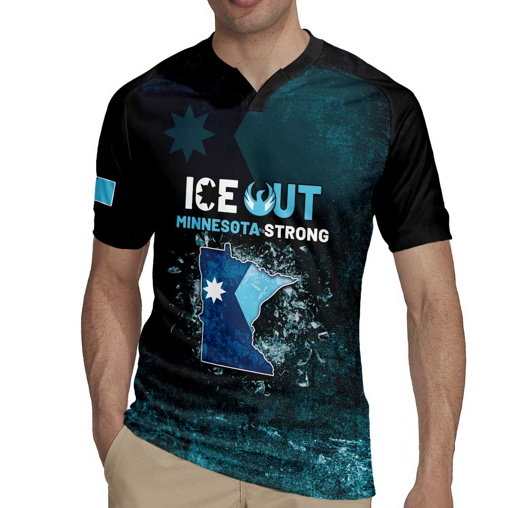 Personalized Ice Out Of Minnesota Rugby Jersey State Flag Justice Protest Resistance