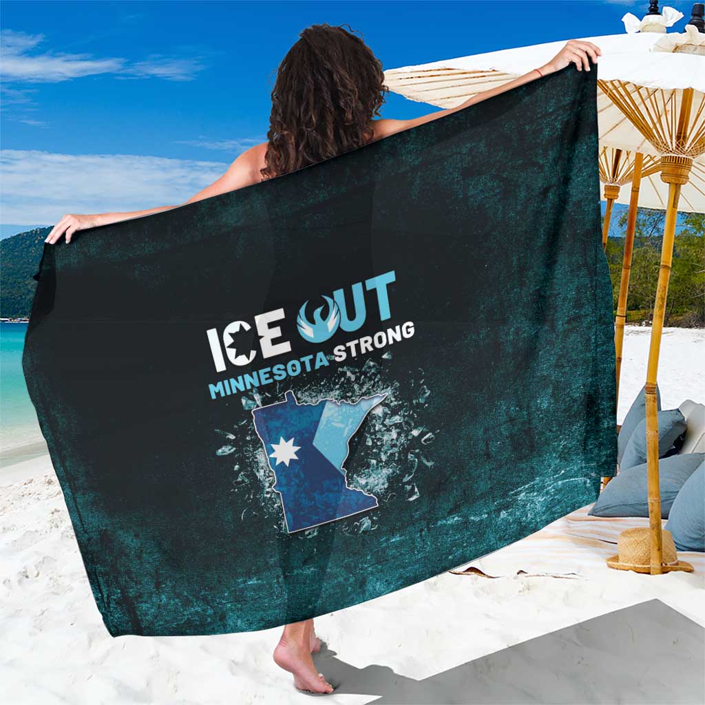 Ice Out Of Minnesota Sarong State Flag Justice Protest Resistance