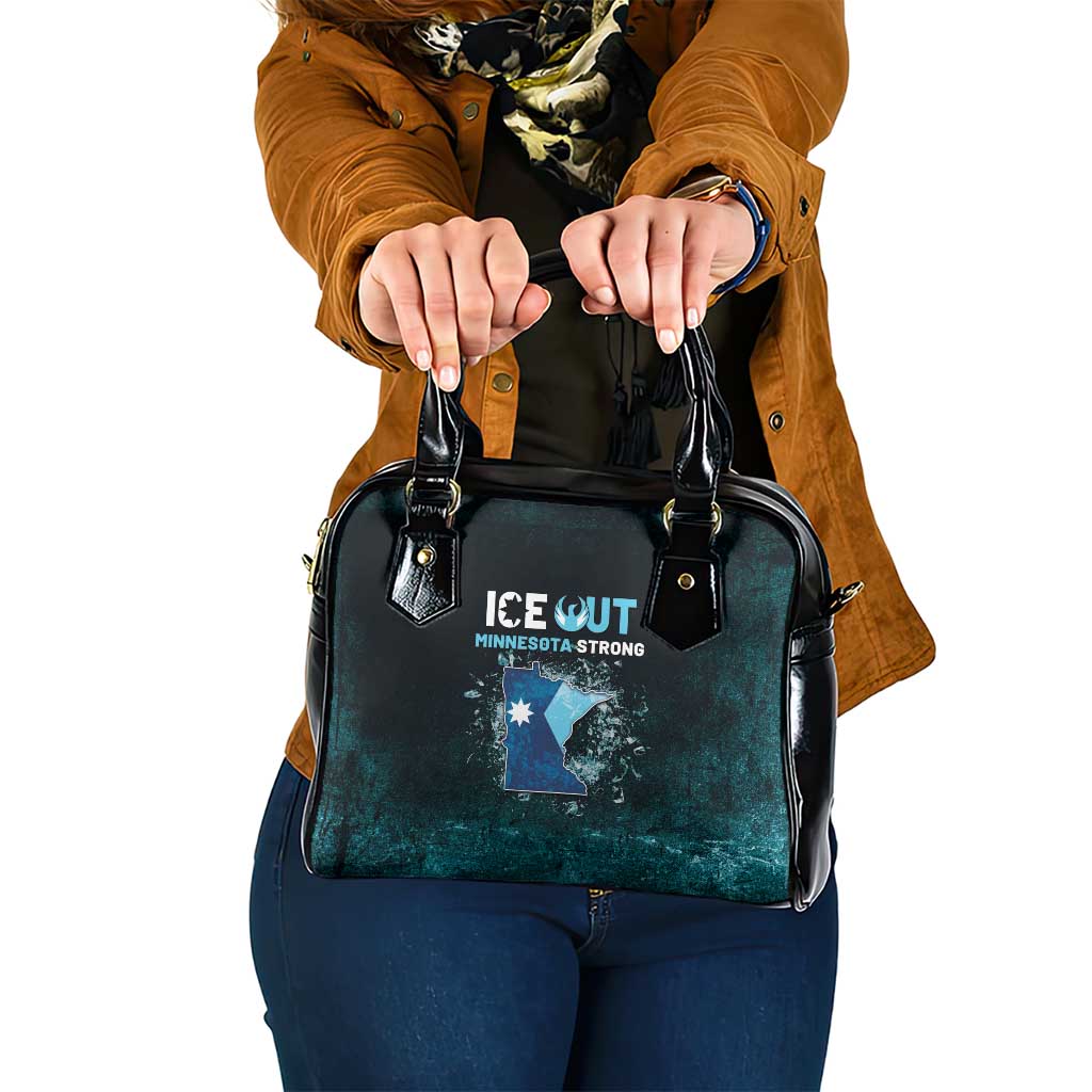 Ice Out Of Minnesota Shoulder Handbag State Flag Justice Protest Resistance