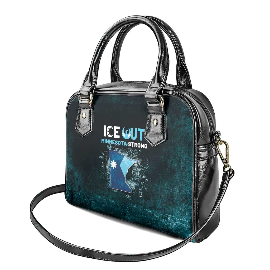 Ice Out Of Minnesota Shoulder Handbag State Flag Justice Protest Resistance