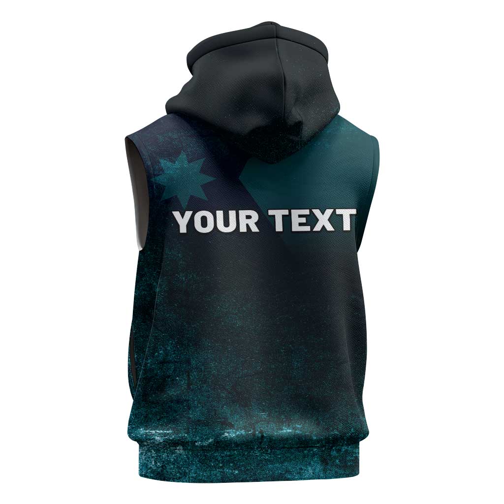 Personalized Ice Out Of Minnesota Sleeveless Hoodie State Flag Justice Protest Resistance