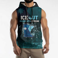 Personalized Ice Out Of Minnesota Sleeveless Hoodie State Flag Justice Protest Resistance