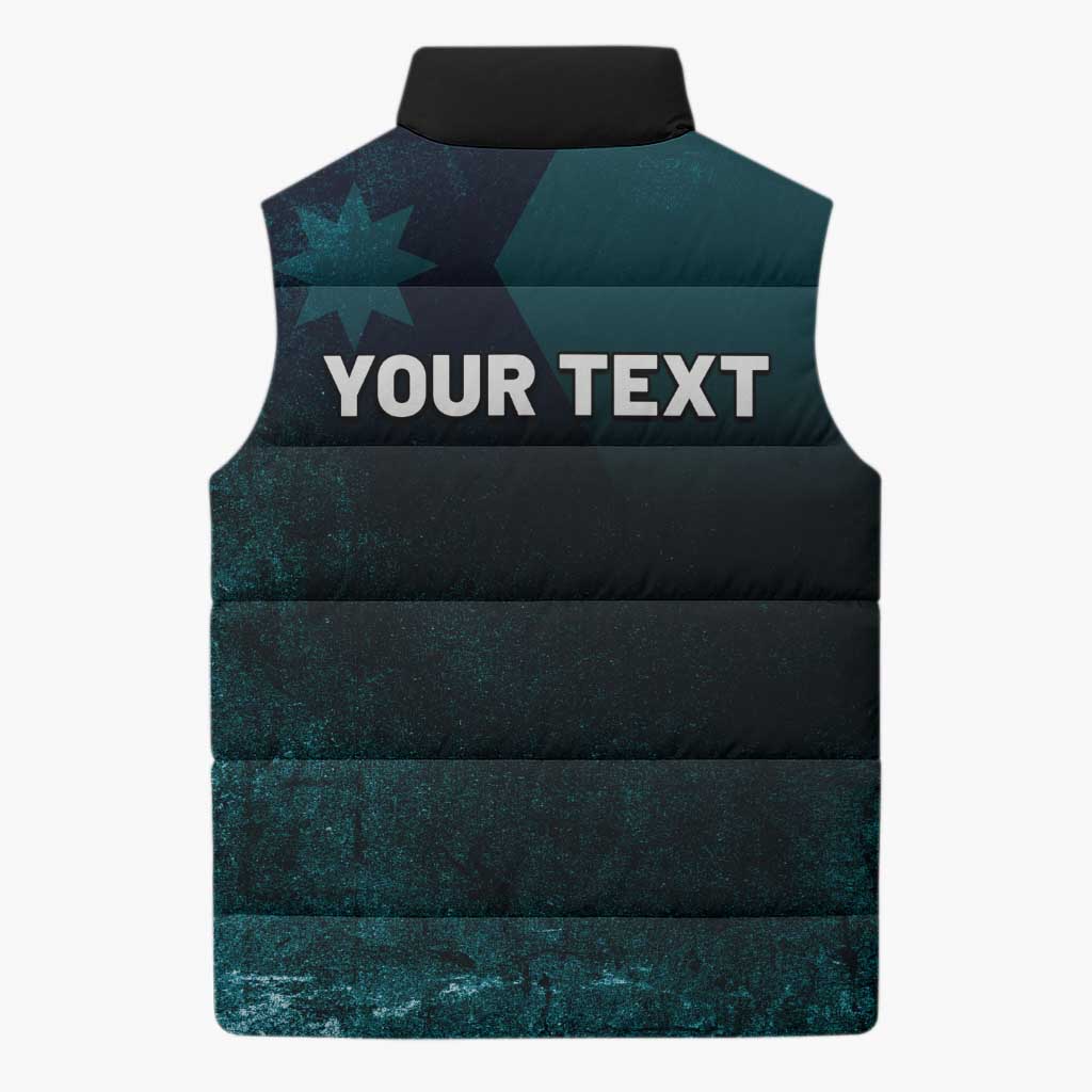 Personalized Ice Out Of Minnesota Sleeveless Puffer Jacket State Flag Justice Protest Resistance