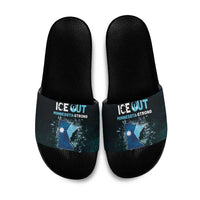 Ice Out Of Minnesota Slide Sandals State Flag Justice Protest Resistance