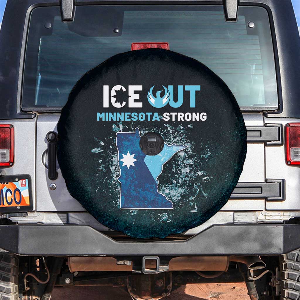 Ice Out Of Minnesota Spare Tire Cover State Flag Justice Protest Resistance
