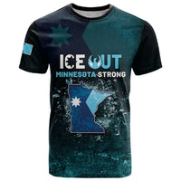 Personalized Ice Out Of Minnesota T Shirt State Flag Justice Protest Resistance