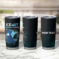 Personalized Ice Out Of Minnesota Tumbler Cup State Flag Justice Protest Resistance