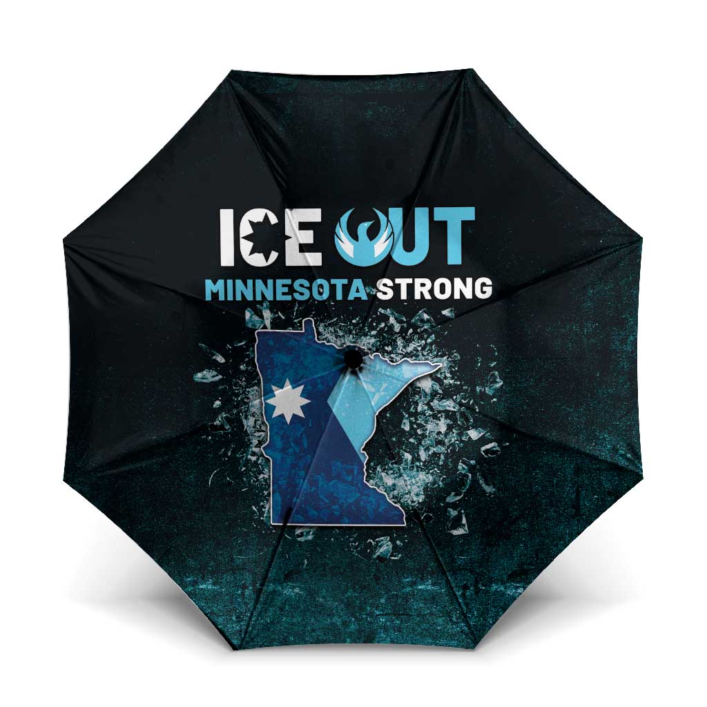 Ice Out Of Minnesota Umbrella State Flag Justice Protest Resistance