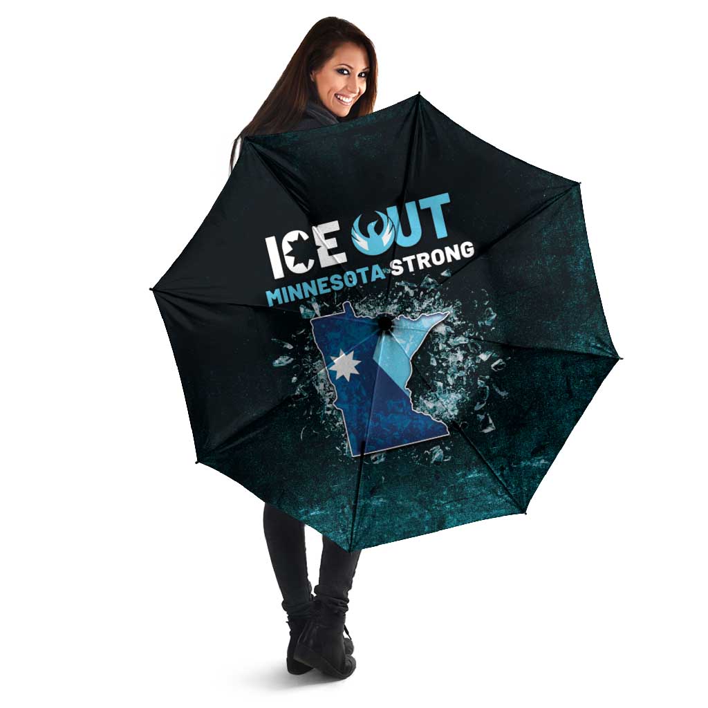 Ice Out Of Minnesota Umbrella State Flag Justice Protest Resistance