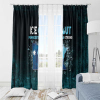 Ice Out Of Minnesota Window Curtain State Flag Justice Protest Resistance