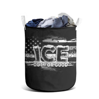 Ice Out For Good Laundry Basket No Ice Patriotic Protest