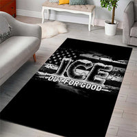 Ice Out For Good Area Rug No Ice Patriotic Protest
