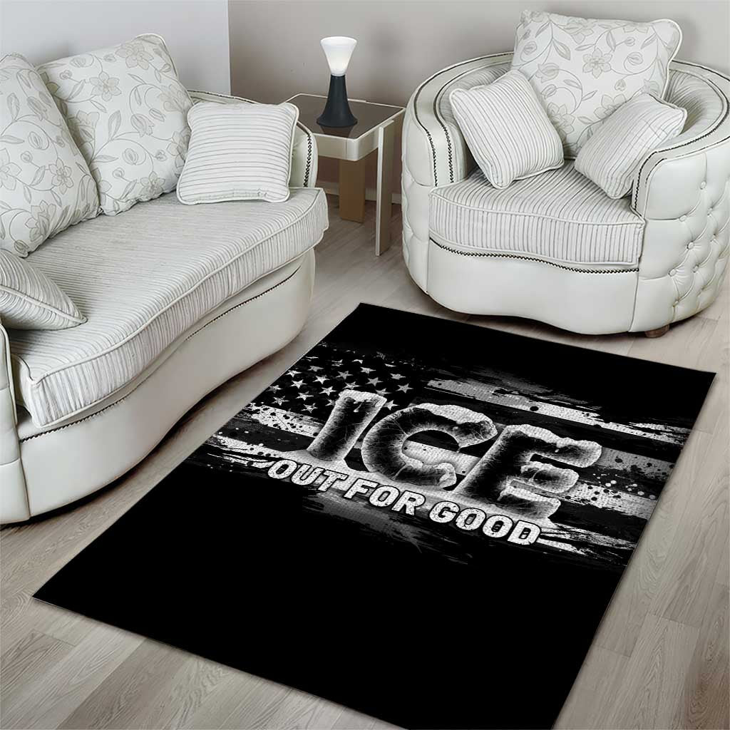 Ice Out For Good Area Rug No Ice Patriotic Protest