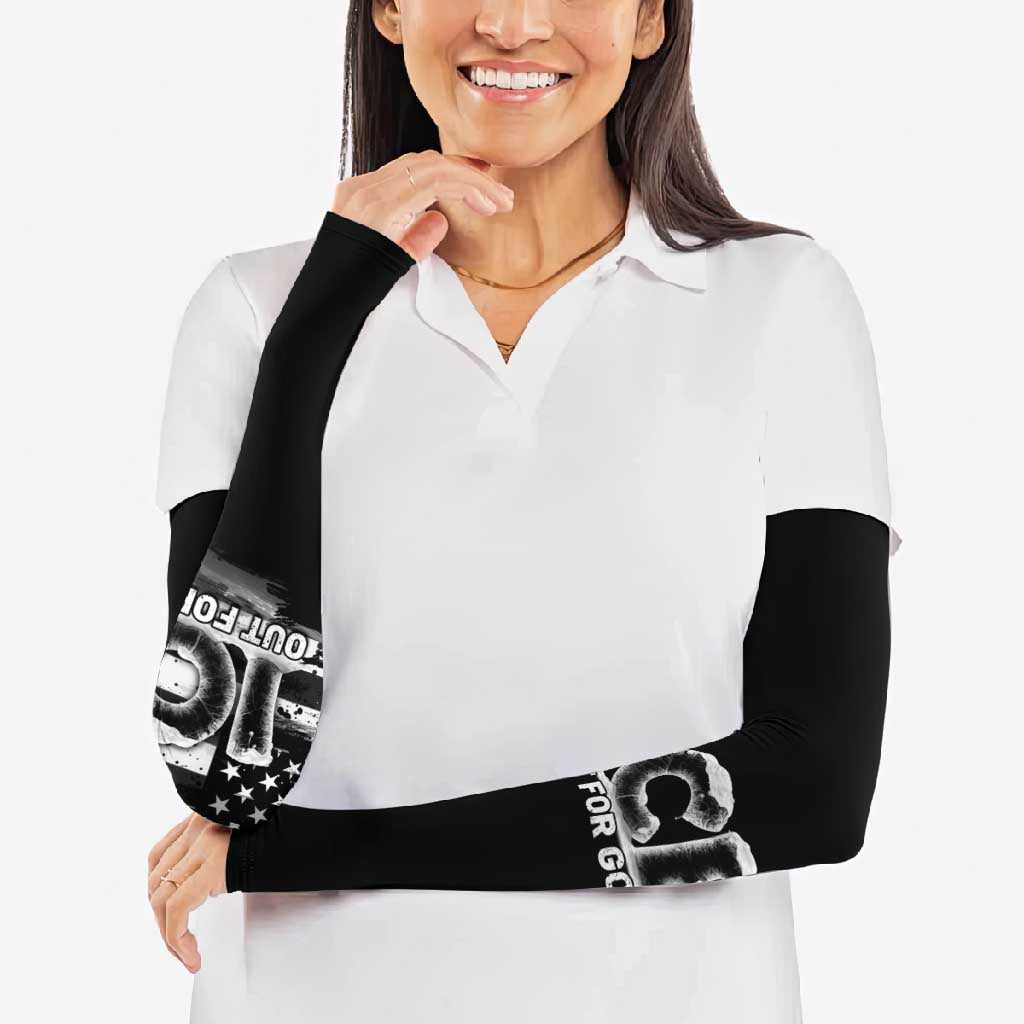 Ice Out For Good Arm Sleeves No Ice Patriotic Protest