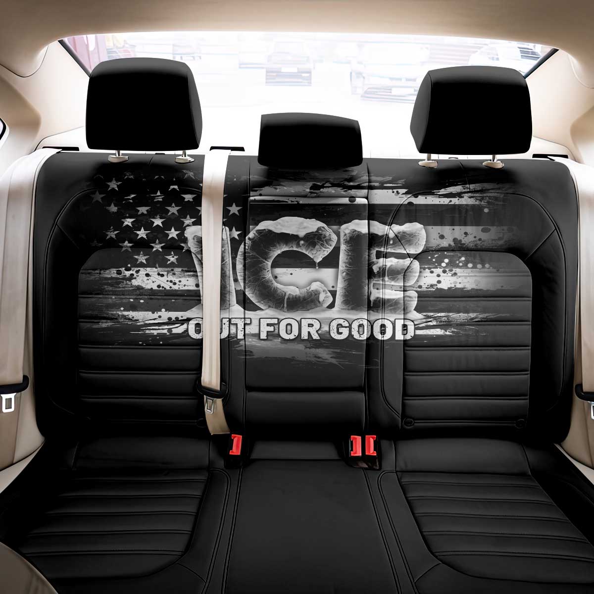 Ice Out For Good Back Car Seat Cover No Ice Patriotic Protest