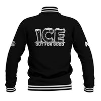 Ice Out For Good Baseball Jacket No Ice Patriotic Protest
