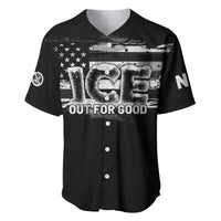 Ice Out For Good Baseball Jersey No Ice Patriotic Protest