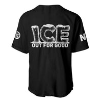 Ice Out For Good Baseball Jersey No Ice Patriotic Protest