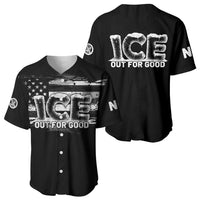 Ice Out For Good Baseball Jersey No Ice Patriotic Protest