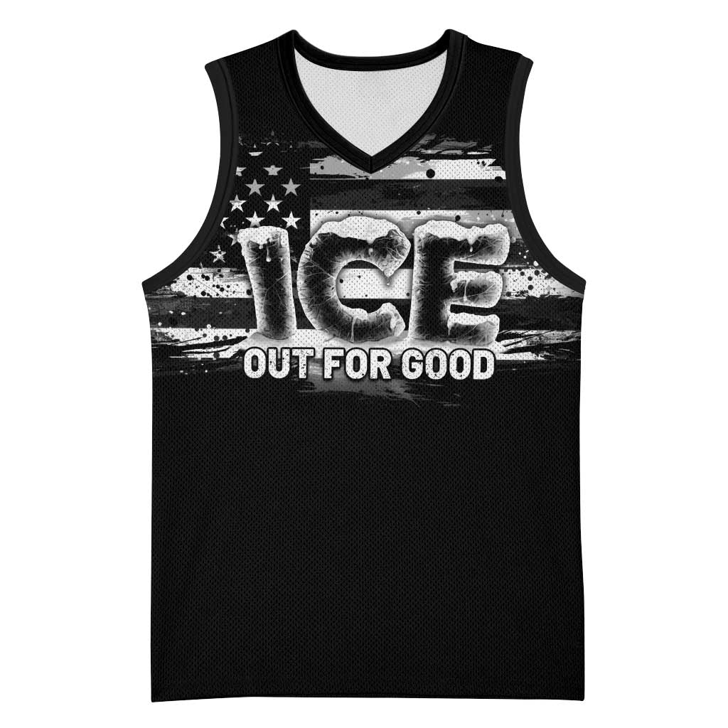 Ice Out For Good Basketball Jersey No Ice Patriotic Protest