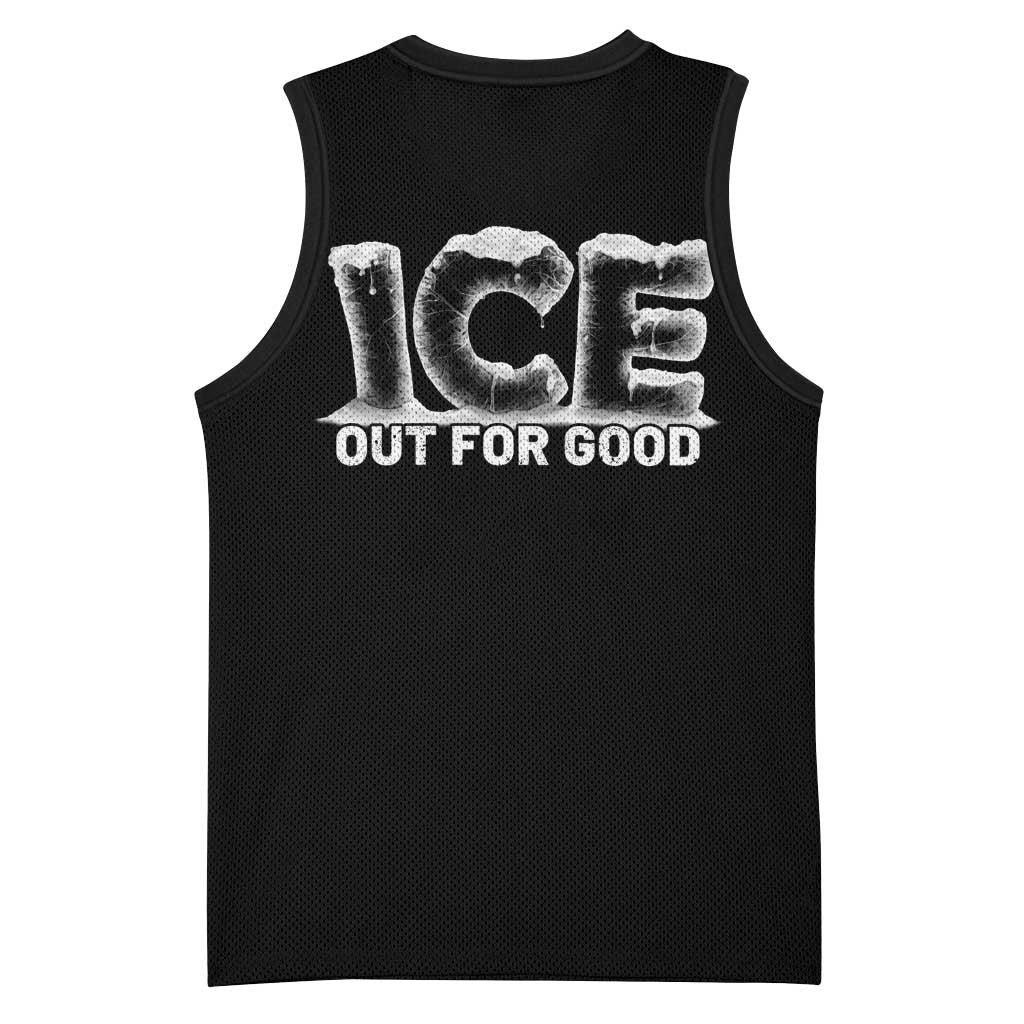 Ice Out For Good Basketball Jersey No Ice Patriotic Protest
