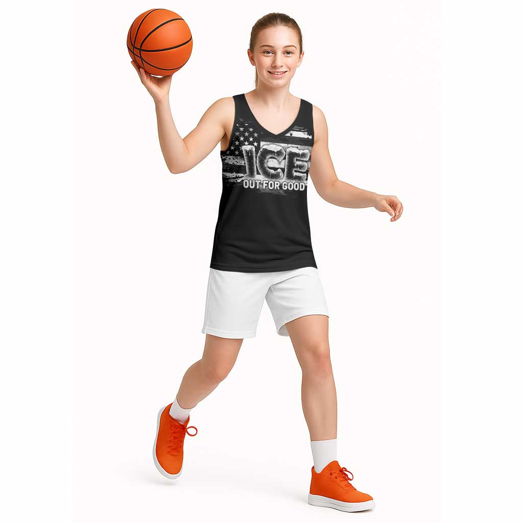 Ice Out For Good Basketball Jersey No Ice Patriotic Protest