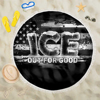 Ice Out For Good Beach Blanket No Ice Patriotic Protest