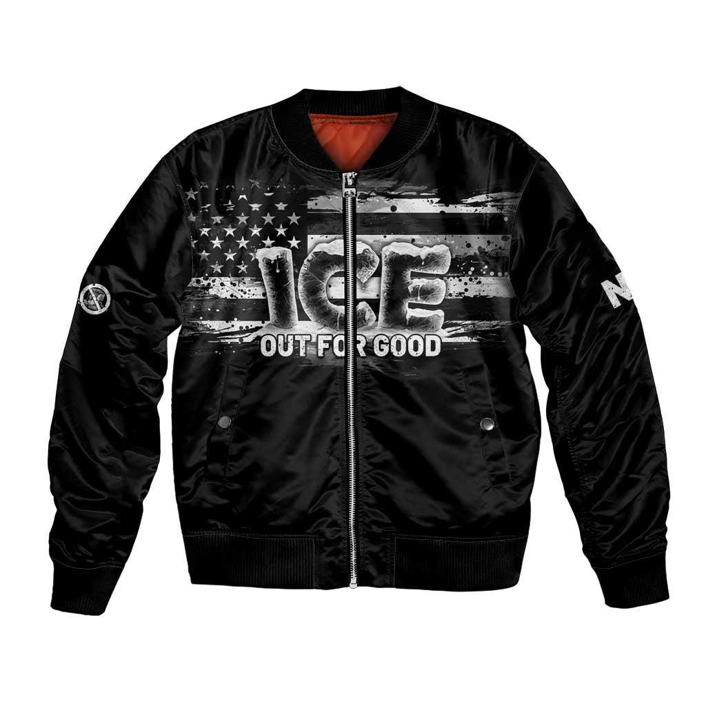 Ice Out For Good Bomber Jacket No Ice Patriotic Protest