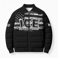 Ice Out For Good Bomber Puffer Jacket No Ice Patriotic Protest