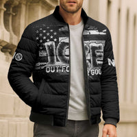 Ice Out For Good Bomber Puffer Jacket No Ice Patriotic Protest