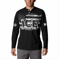 Ice Out For Good Button Sweatshirt No Ice Patriotic Protest