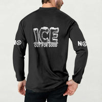 Ice Out For Good Button Sweatshirt No Ice Patriotic Protest