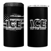 Ice Out For Good 4 in 1 Can Cooler Tumbler No Ice Patriotic Protest