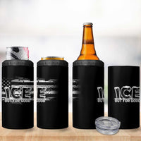 Ice Out For Good 4 in 1 Can Cooler Tumbler No Ice Patriotic Protest