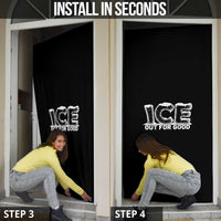 Ice Out For Good Door Cover No Ice Patriotic Protest