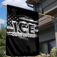Ice Out For Good Garden Flag No Ice Patriotic Protest