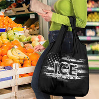 Ice Out For Good Grocery Bag No Ice Patriotic Protest