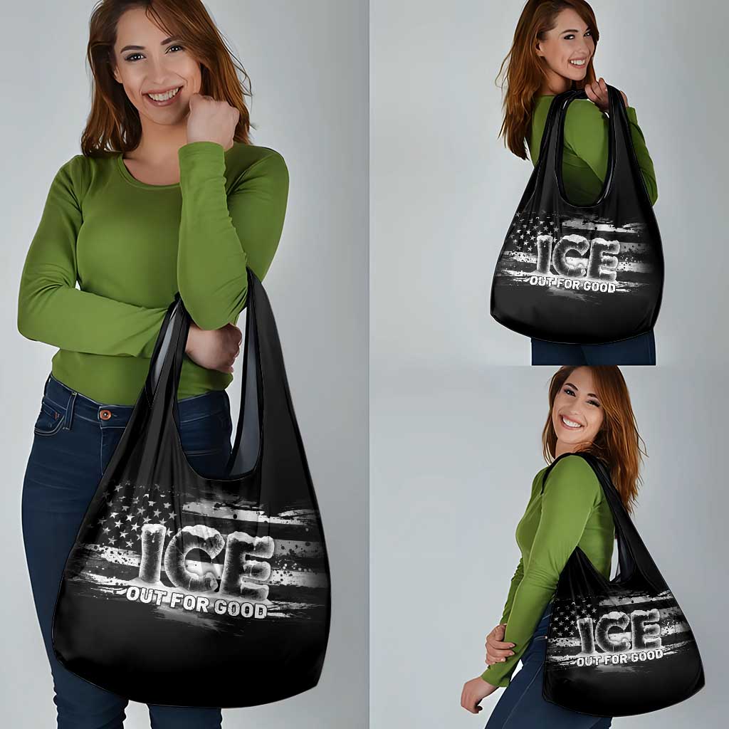 Ice Out For Good Grocery Bag No Ice Patriotic Protest
