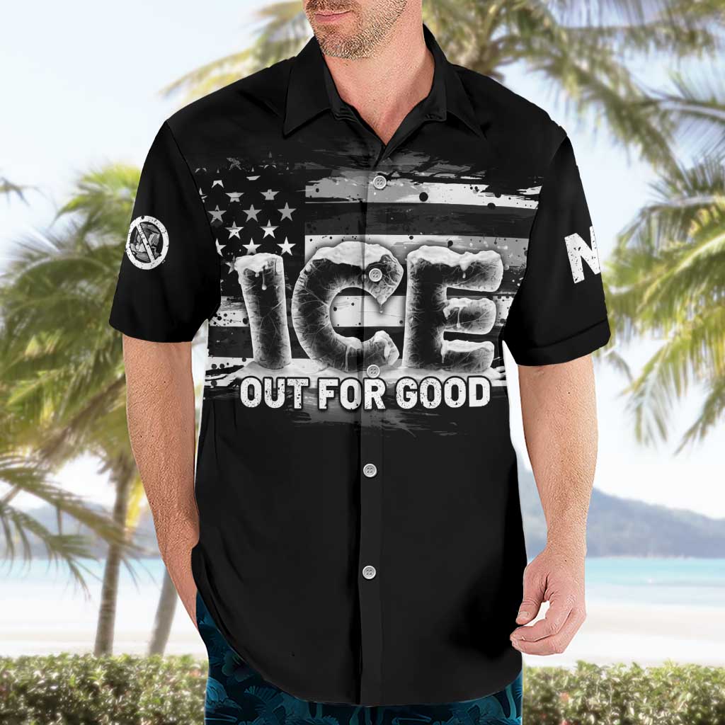 Ice Out For Good Hawaiian Shirt No Ice Patriotic Protest