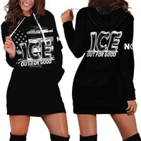 Ice Out For Good Hoodie Dress No Ice Patriotic Protest