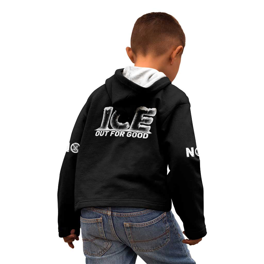 Ice Out For Good Kid Hoodie No Ice Patriotic Protest